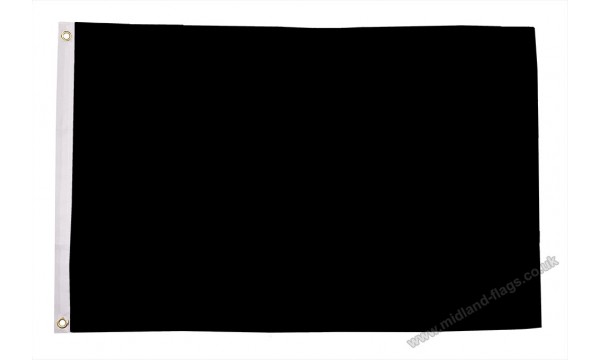 SALE - Heavy Duty Plain Black Nylon Flag 30% OFF